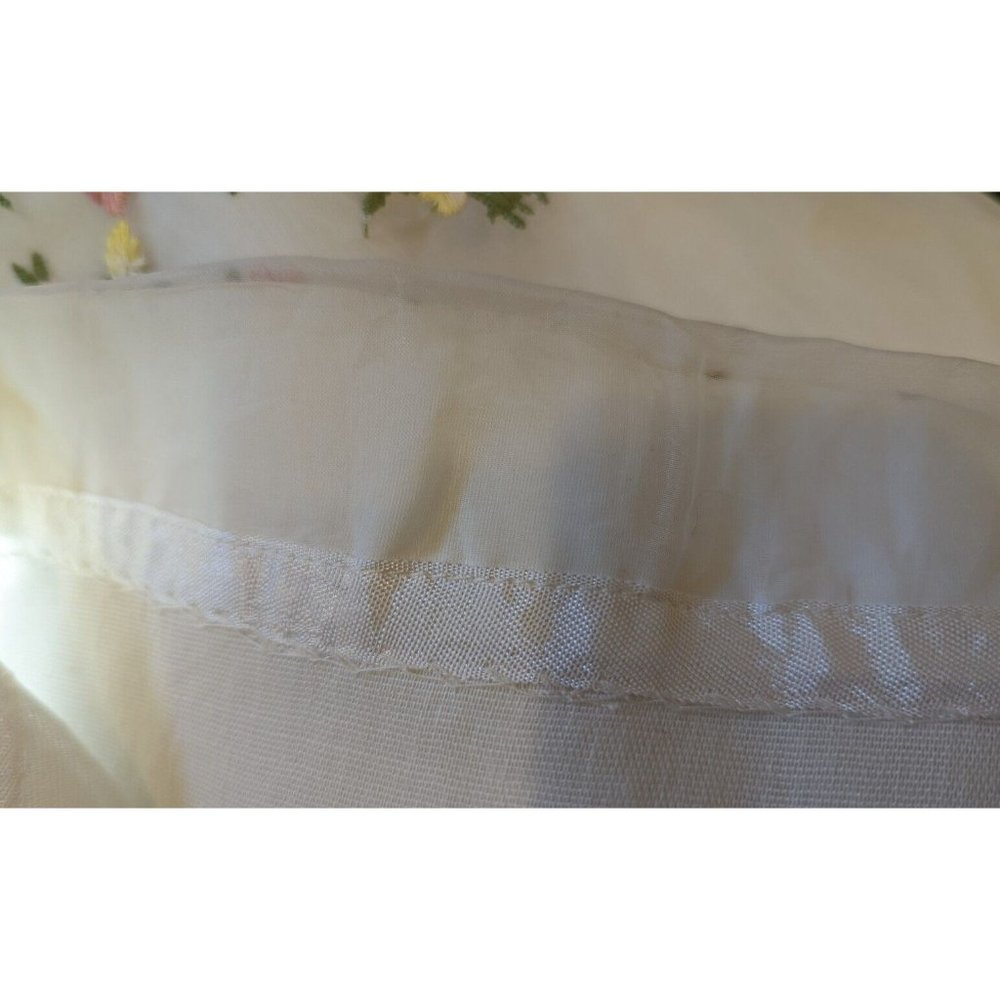 Vintage 60s Dress Lavender White Floral Fairycore Maxi Prom Juniors Size 3 - Picture 8 of 9